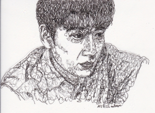 scribble portrait of Reunion Wu Xie